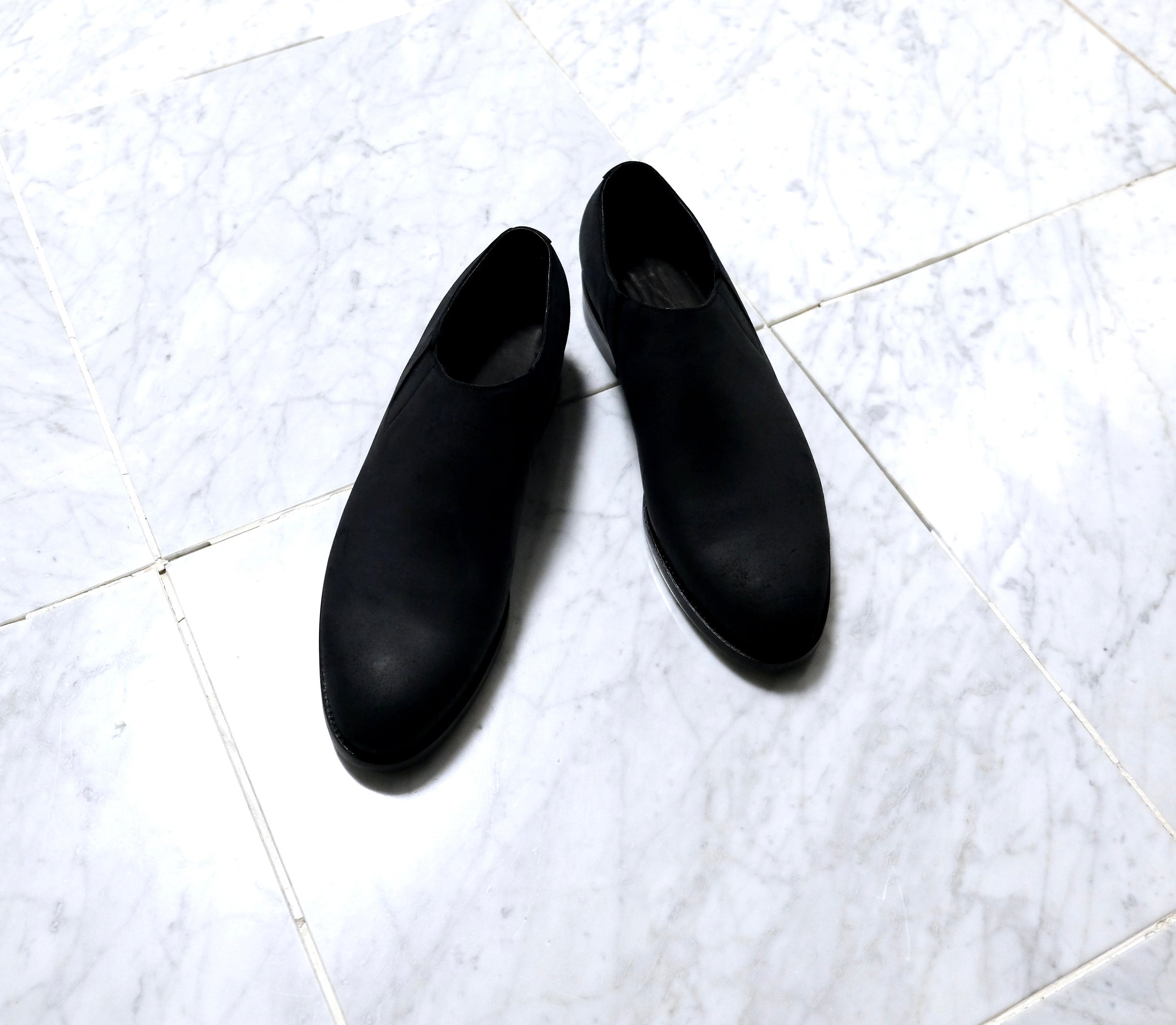 靴 SHINYA Nove black diddos leather Nove black diddos leather (goodyear welted) | SHINYA