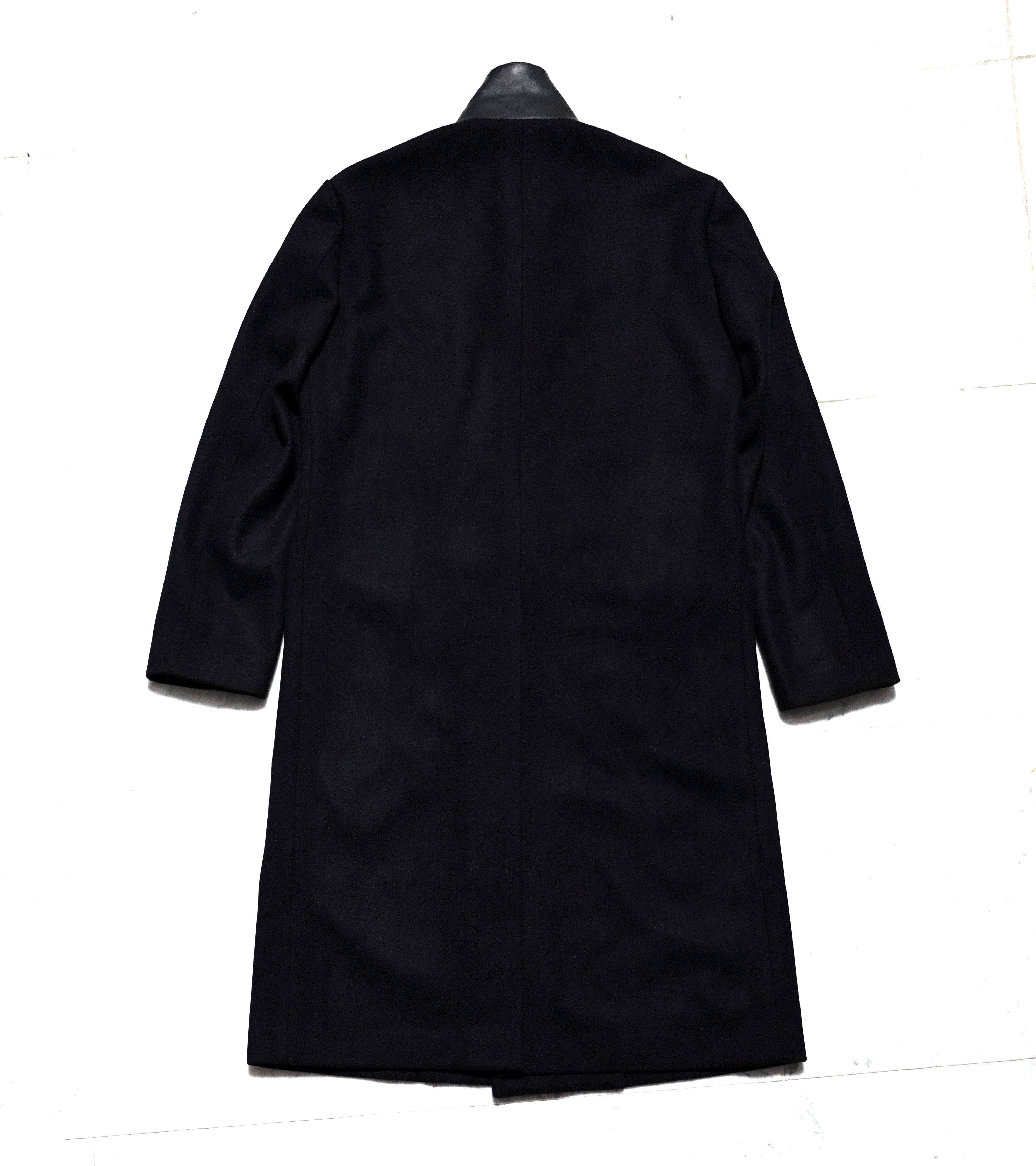 SHINYA Estella black agnus サイズ1 Estella black agnus wool melton with GUIDI calf collar | SHINYA