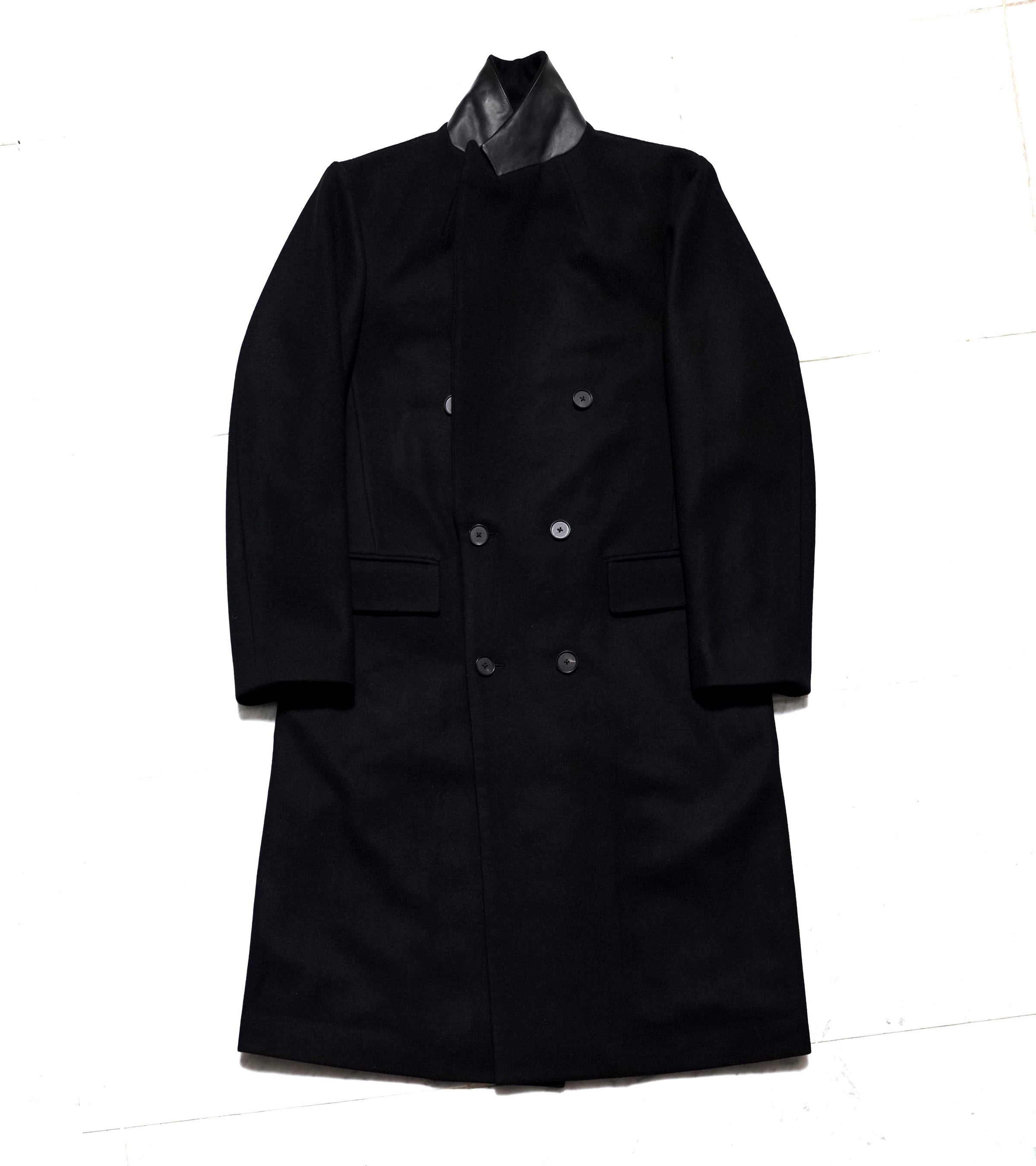 SHINYA Estella black agnus サイズ1 Estella black agnus wool melton with GUIDI calf collar | SHINYA