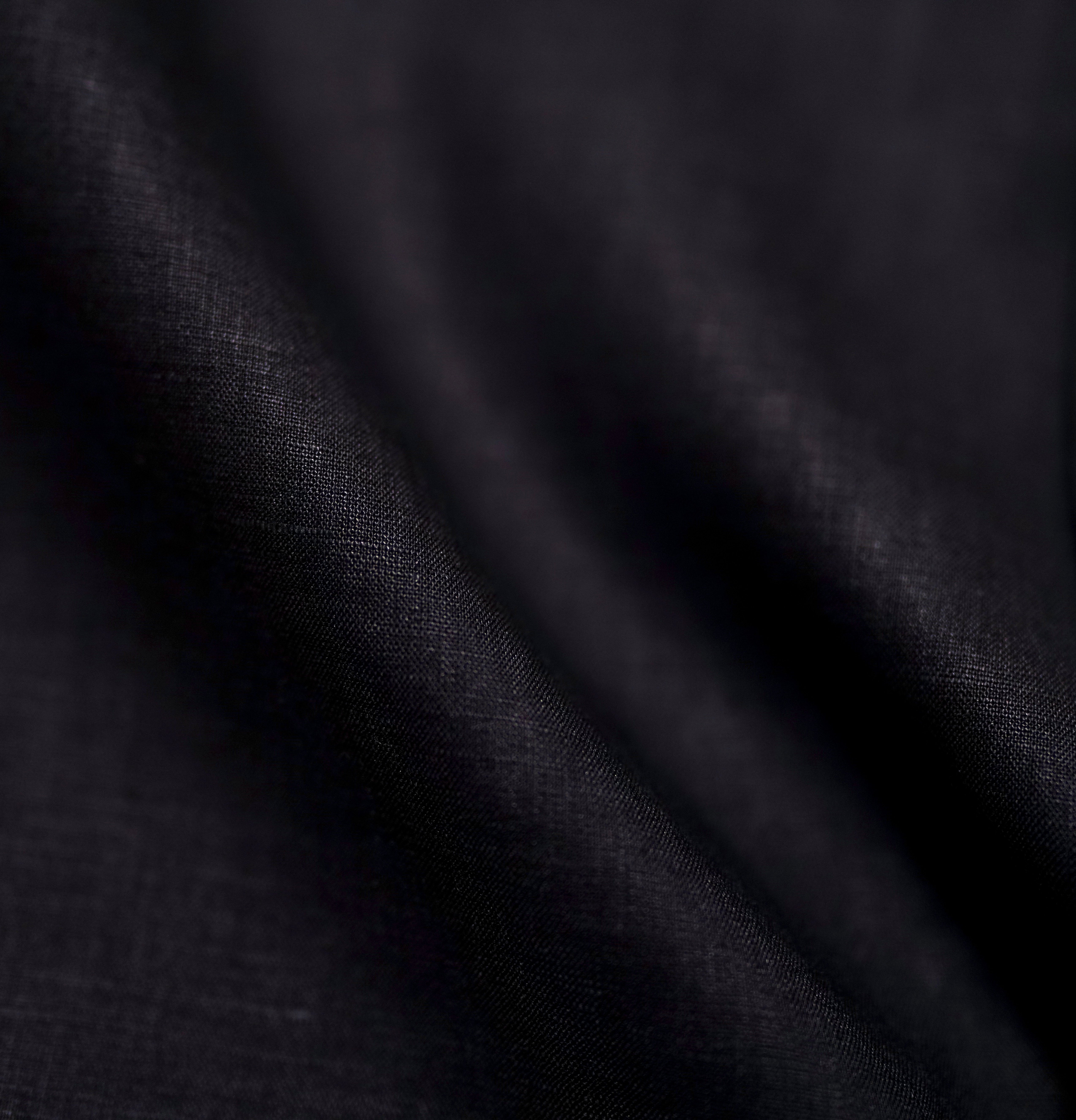 Aimée black lenis linen | SHINYA