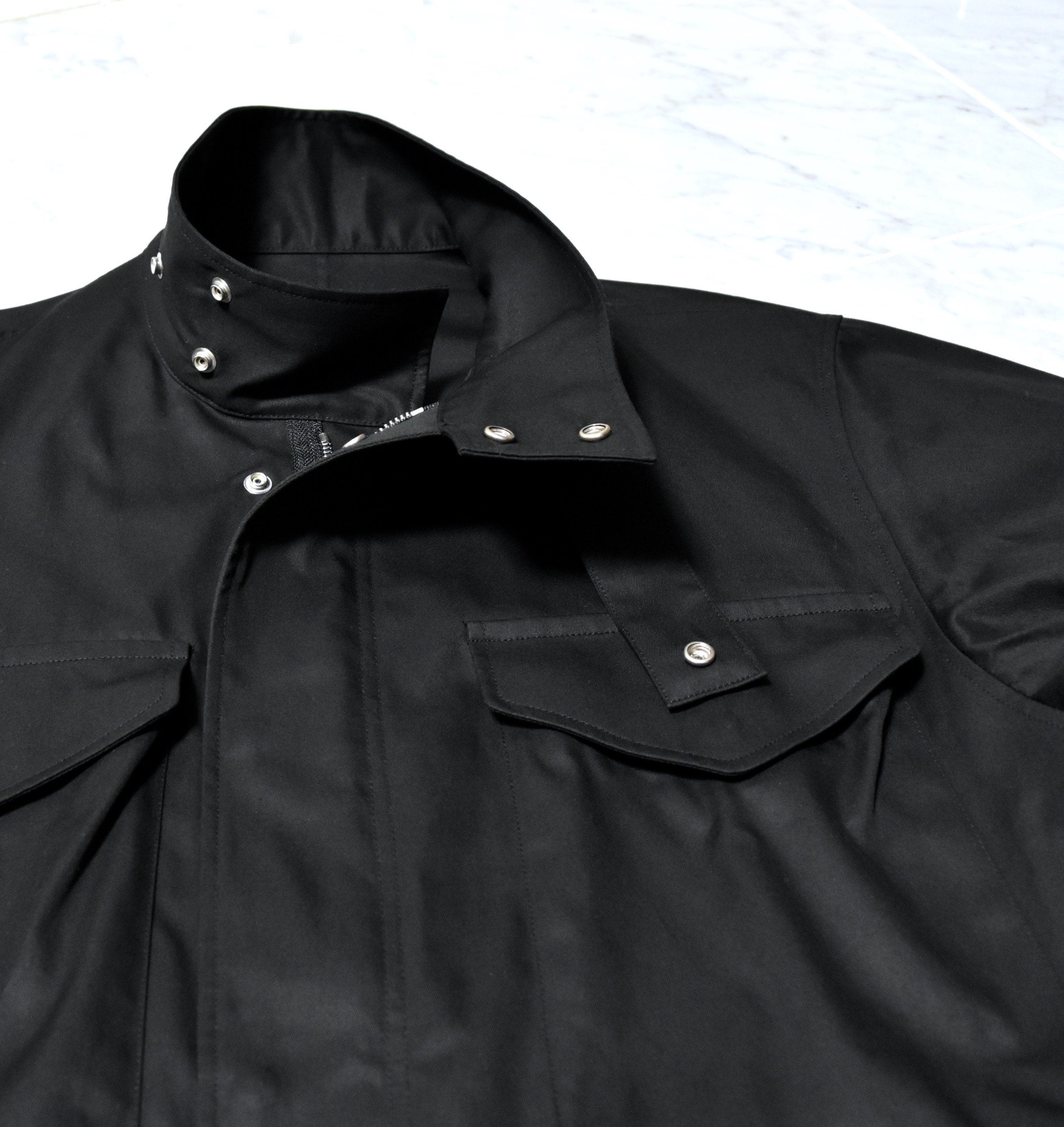 最先端 Abigail SHINYA | gabardine milda black ジャケット・アウター