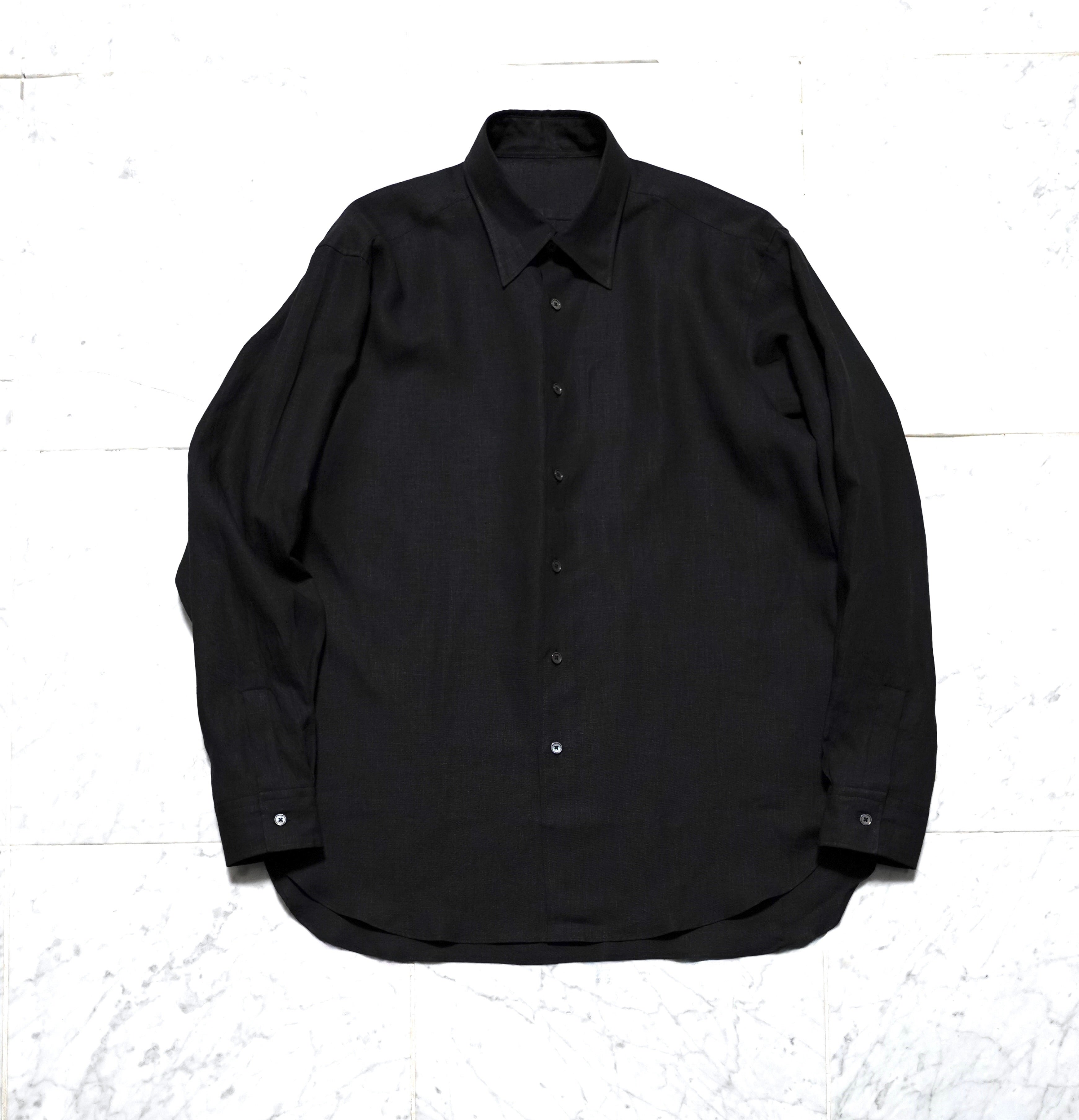 トップス shinya official algernon makishima linen Makishima black lenis linen by Algernon | SHINYA