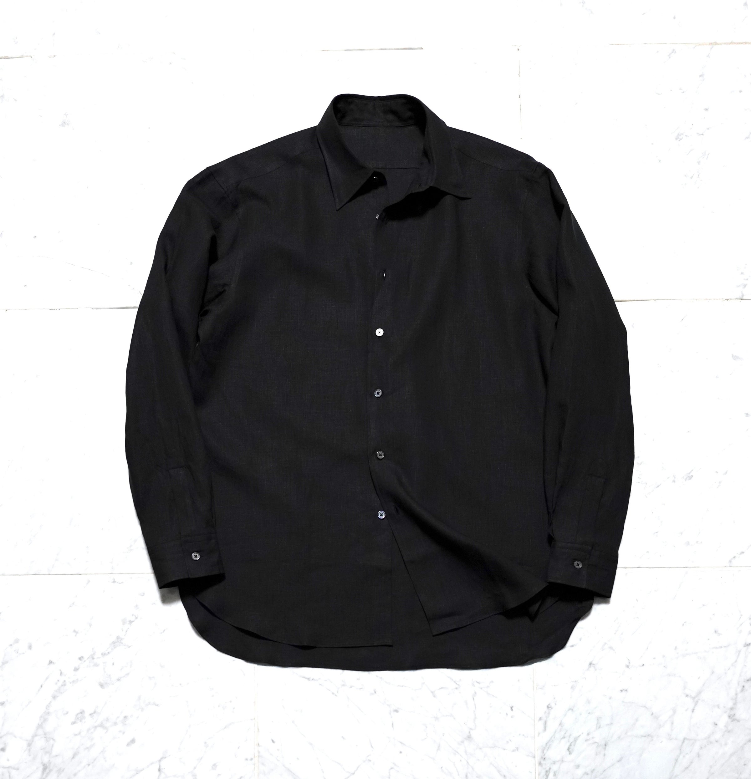 トップス Makishima black lenis linen by Algernon Makishima black lenis linen by Algernon | SHINYA
