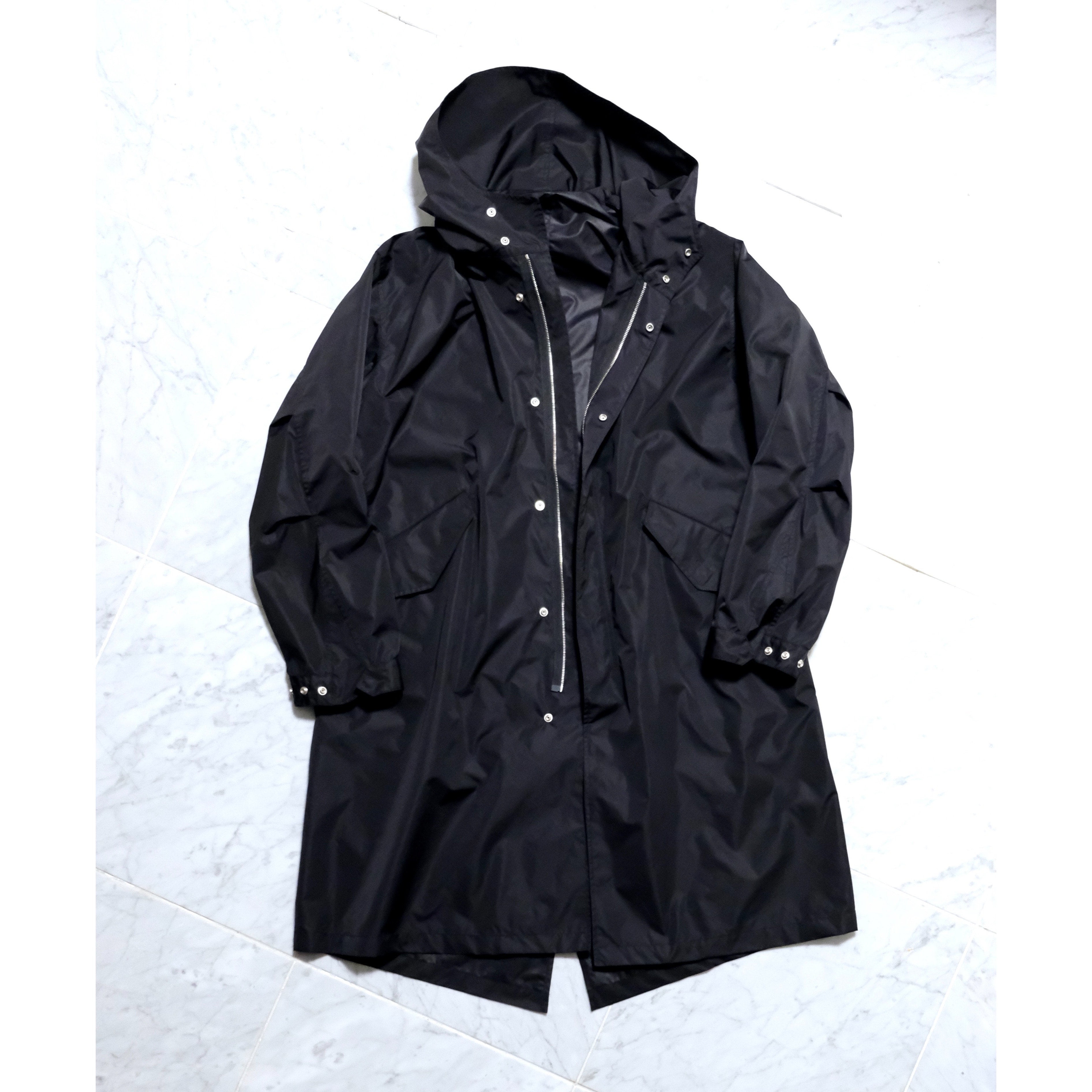 ジャケット・アウター shinya official Motoko with a hood Motoko with a hood black water proof nylon taffeta | SHINYA