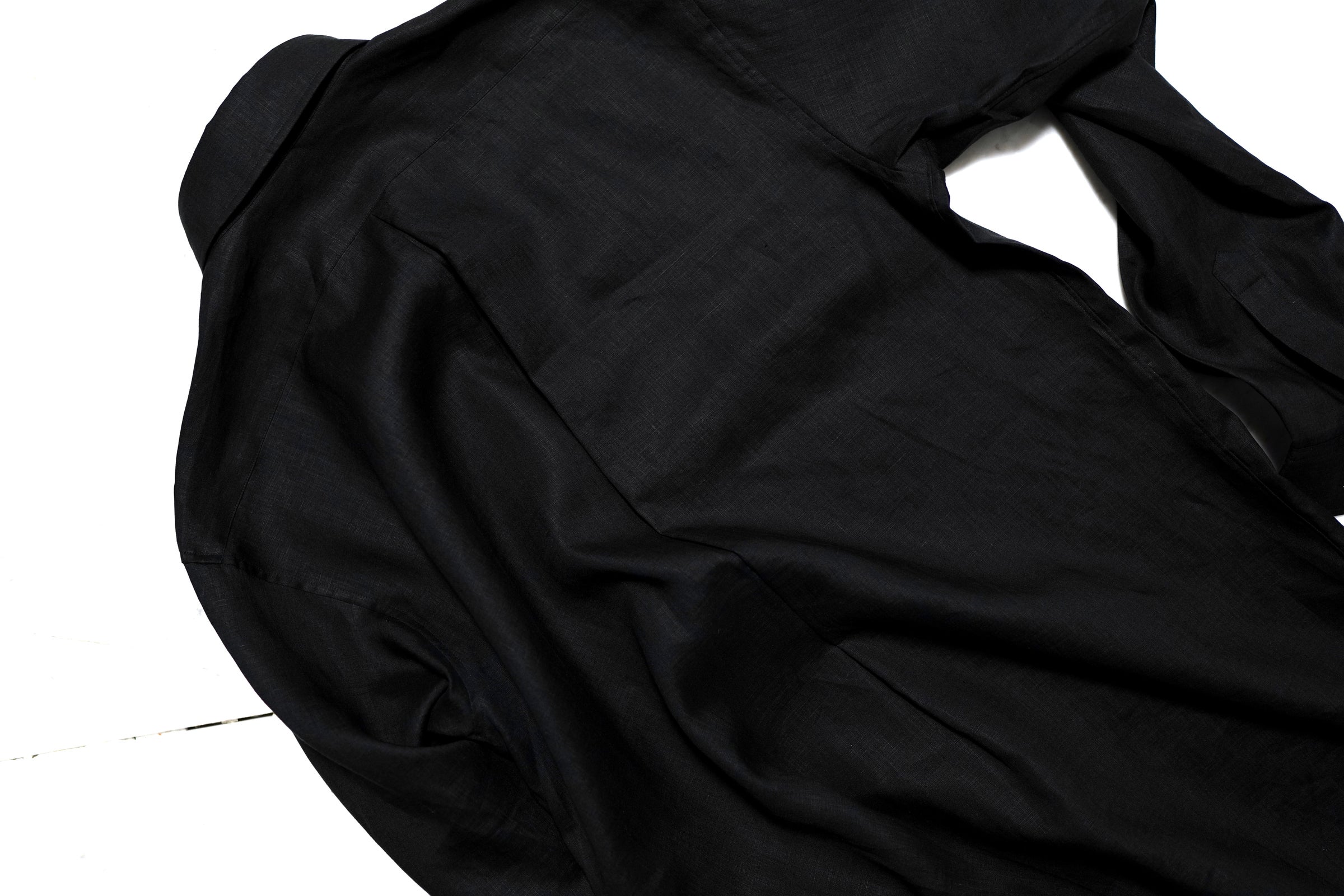 Aimée black lenis linen | SHINYA