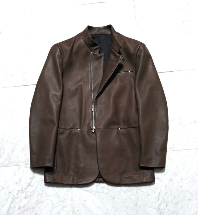 ジャケット・アウター Shinya Granhiert dark brown wool silk SHINYA