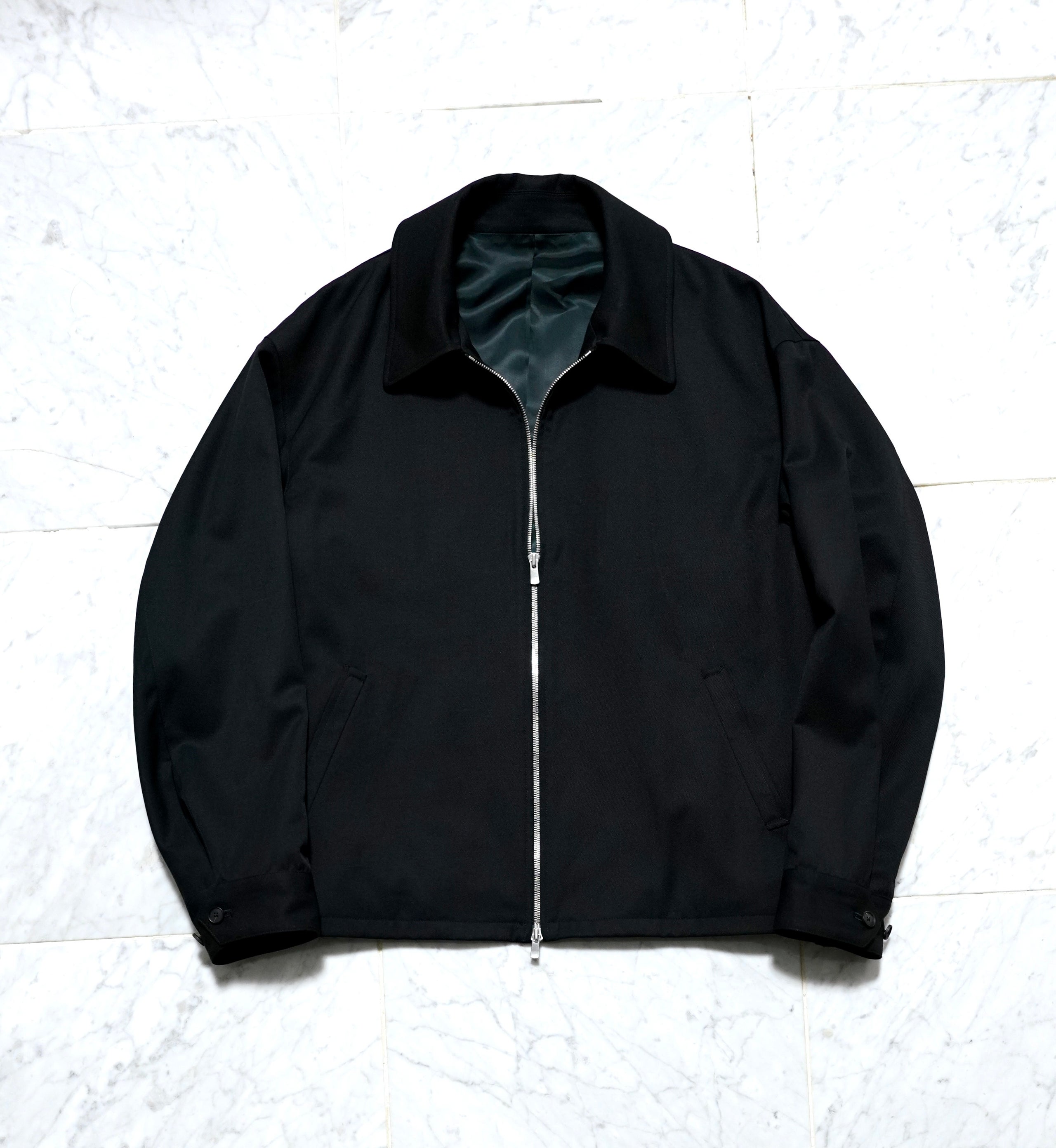 ジャケット・アウター shinya official Farnese wool gabardine SHINYA Farnese black wool gabardine