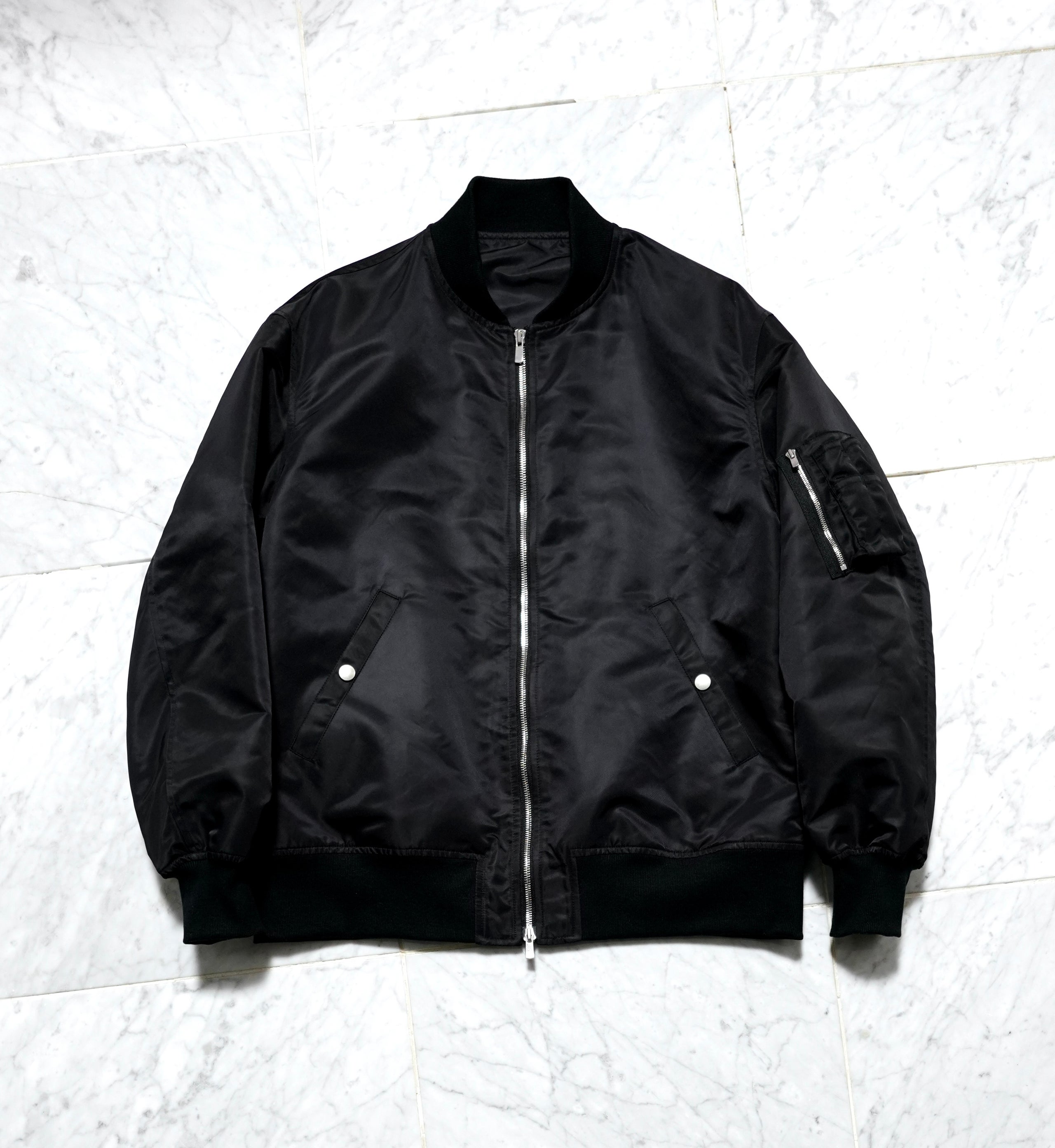 半金 Maude black 66nylon gabardine by Algernon | SHINYA